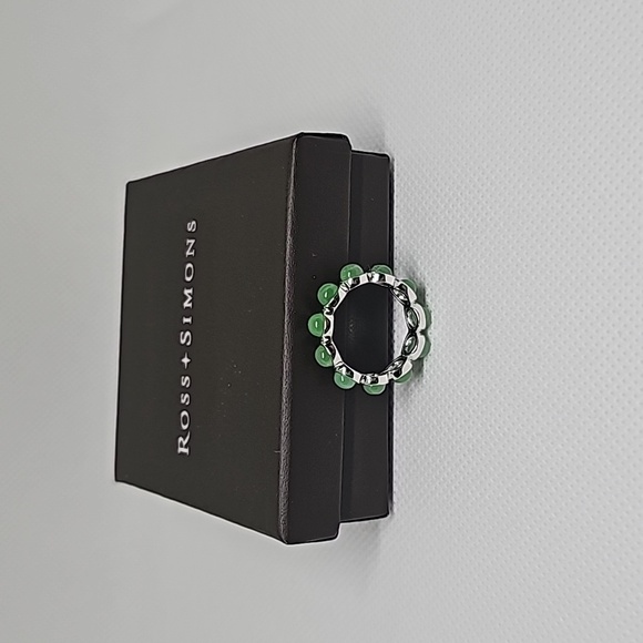 Ross-Simons Jade Eternity Band in Sterling Silver - Picture 7 of 10